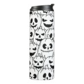 Bouteilles Isothermes Drôle Citrouille d'horreur Visages Esquisse (Tourné sur la gauche)