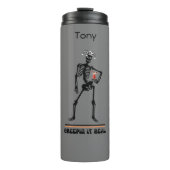 Bouteilles Isothermes Drôle Creepin It Real Skeleton Boire Halloween (Devant)