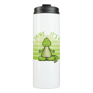 Bouteilles Isothermes Drôle crocodile mignon faisant du yoga. amusant yo