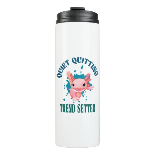Bouteilles Isothermes Drôle de Axolotl Rose Paramètre de Tendance d'Aban (Devant)