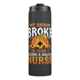 Bouteilles Isothermes Drôle de sorcière infirmière de dialyse de balai d