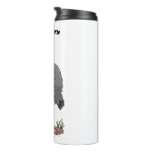 Bouteilles Isothermes Drôle dessin animé de cigogne en marabou (Tourné sur la droite)