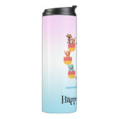 Bouteilles Isothermes Drôle dinosaure Ferris roue fête d'anniversaire do (Tourné sur la gauche)