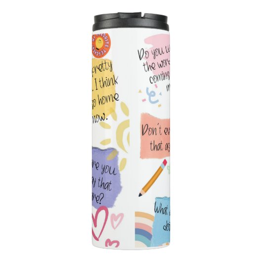 Bouteilles Isothermes Drôle discours d'enseignant (Dos)