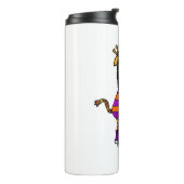 Bouteilles Isothermes Drôle Giraffe Jouer Pickleball (Tourné sur la gauche)