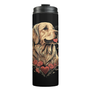 Bouteilles Isothermes Drôle Golden Retriever Chien Valentine Day