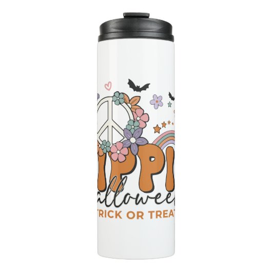 Bouteilles Isothermes Drôle Halloween disant Hippie Halloween (Devant)