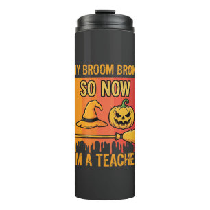 Bouteilles Isothermes Drôle Halloween Professeur Mon Balai Cassa Concept