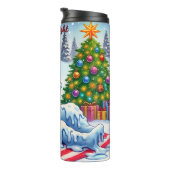 Bouteilles Isothermes Drôle Meltdown Snowman avec vin (Tourné sur la droite)