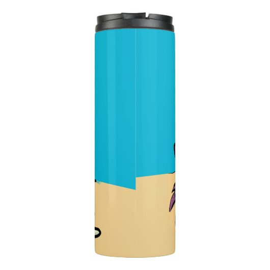 Bouteilles Isothermes Drôle mignon caricature pourpre crabe ermite (Dos)