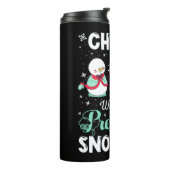 Bouteilles Isothermes Drôle Noël Chillin' Avec Mon Préscolaire Snowmie (Tourné sur la gauche)