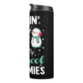 Bouteilles Isothermes Drôle Noël Chillin' Avec Mon Préscolaire Snowmie (Tourné sur la droite)