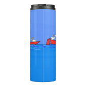 Bouteilles Isothermes Drôle pélicans rameurs dessin animé (Dos)