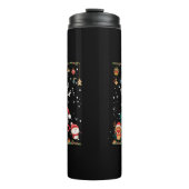 Bouteilles Isothermes Drôle Père Noël, Snowman, Reindeer Joyeux Noël (Devant)