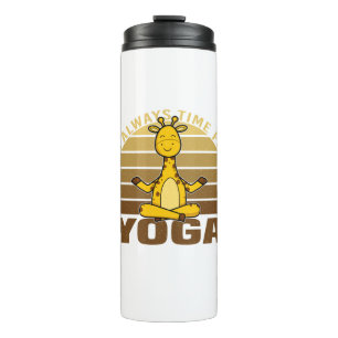 Bouteilles Isothermes Drôle petite girafe faisant du yoga. drôles de yog