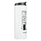 Bouteilles Isothermes Drôle pompier et dessin de policier (Tourné sur la gauche)