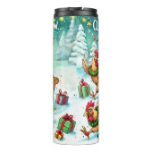 Bouteilles Isothermes Drôle Poulet Tirant Sleigh (Dos)