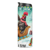 Bouteilles Isothermes Drôle Poulet Tirant Sleigh (Tourné sur la droite)