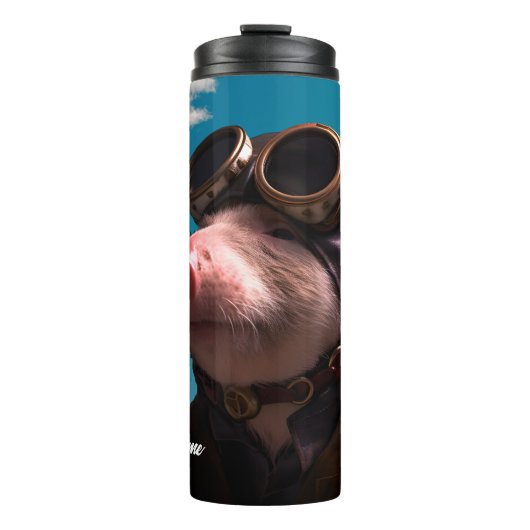 Bouteilles Isothermes Drôle quand les cochons volent (Devant)