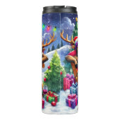 Bouteilles Isothermes Drôle renne Se détendre avec du vin (Dos)