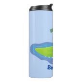 Bouteilles Isothermes Drôle tortue vague de surf dessin animé (Tourné sur la gauche)