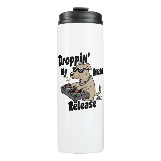 Bouteilles Isothermes Droppin' My New Release Chien Hip-Hop (Devant)