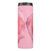 Bouteilles Isothermes Drops d'eau rose romantique (Dos)