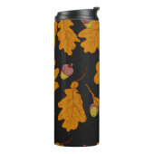 Bouteilles Isothermes Dry oak leaves and acorns. Hand drawn seamless pat (Tourné sur la gauche)