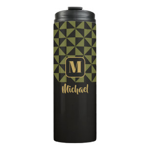 Bouteilles Isothermes Duo Geo Black & Olive Moss Personnalités