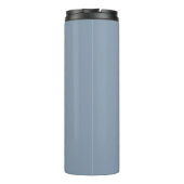 Bouteilles Isothermes Dusty Blue minimaliste moderne Monogramme élégant (Dos)