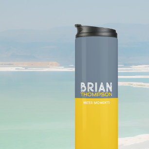 Bouteilles Isothermes Dusty Blue & Yellowish Style moderne