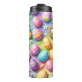Bouteilles Isothermes Easter bunny and colourful egg pattern (Devant)