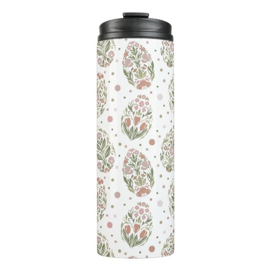 Bouteilles Isothermes Easter eggs in folk art style (Devant)