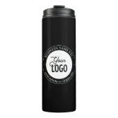 Bouteilles Isothermes Easy Logo Replacement & Customizable Text | Black (Devant)