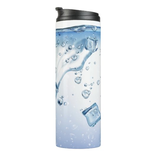 Bouteilles Isothermes Eau avec glaçons (Tourné sur la droite)