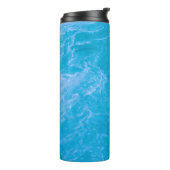 Bouteilles Isothermes Eau bleue claire (Tourné sur la gauche)