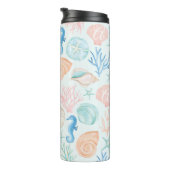 Bouteilles Isothermes Eau de mer océanique Coquillages et monogramme de  (Tourné sur la droite)