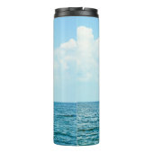 Bouteilles Isothermes Eau Océanique, Ciel bleu clair. (Dos)