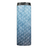 Bouteilles Isothermes Écailles de sirène argent et bleu (Dos)