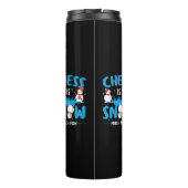 Bouteilles Isothermes Échecs beaucoup de neige - Vacances d'hiver Snowma (Dos)