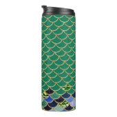 Bouteilles Isothermes Échelles de sirène turquoise et or (Tourné sur la droite)