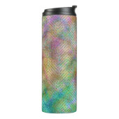 Bouteilles Isothermes Éclairage Arc-en-ciel en or brillant Motif Chevron (Tourné sur la gauche)