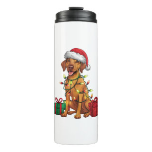 Bouteilles Isothermes Éclairage de Noël chapeau Rhodesian Ridgeback Chie