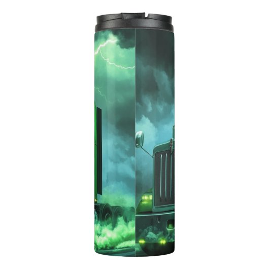 Bouteilles Isothermes Éclat de camion électrique vert (Dos)