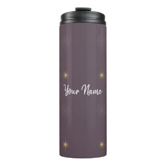 Bouteilles Isothermes Éclat d'étoile jaune - Tumbler thermique violet