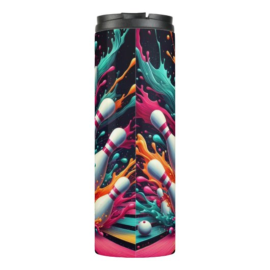 Bouteilles Isothermes Éclat d'explosion de Neon Bowling (Dos)