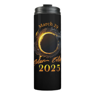 Bouteilles Isothermes Éclipse solaire 29 mars 2025 Commémoratif