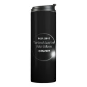 Bouteilles Isothermes Éclipse solaire double date 2024 et 2017 (Tourné sur la gauche)