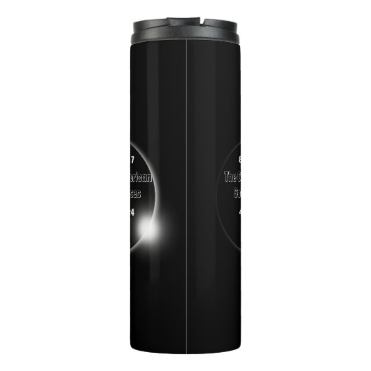 Bouteilles Isothermes Éclipse solaire double date 2024 et 2017 (Dos)
