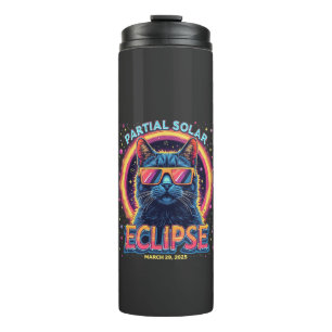 Bouteilles Isothermes Éclipse solaire partielle 2025 Cat Kitten